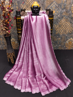 ZOYAL ENTERPRISE Embellished Bollywood Jimmy choo Saree(Pink)