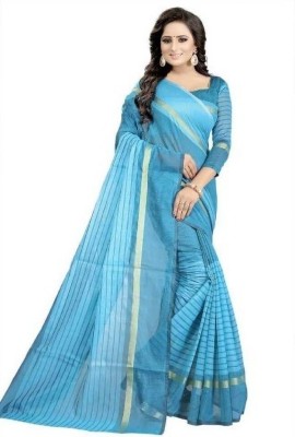 Saadhvi Embroidered Bollywood Georgette Saree(Light Blue)