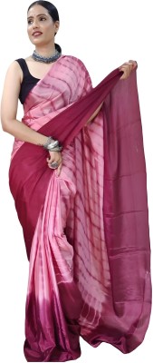 Sidhidata Dyed Bollywood Polyester, Georgette Saree(Maroon)