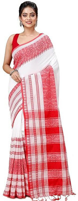 Dutta Textile Self Design Handloom Cotton Silk Saree(Black)
