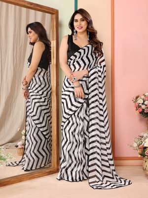 UDANI ENTERPRISE Self Design Bollywood Georgette Saree(Black)