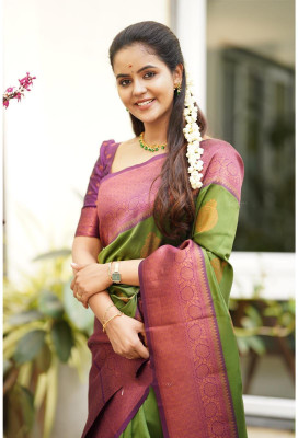Mukund Pure Silk Printed Blouse Material