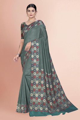 Vimla Printed Bollywood Art Silk Saree(Green)