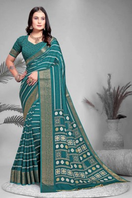 Tasrika Woven Banarasi Chiffon, Jacquard Saree(Light Blue)