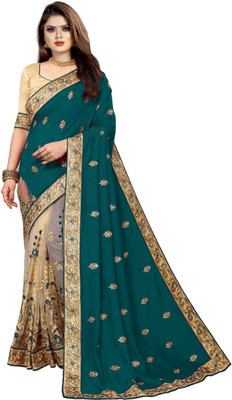 MURTHIRUPI Embroidered Bollywood Lycra Blend Saree(Multicolor)