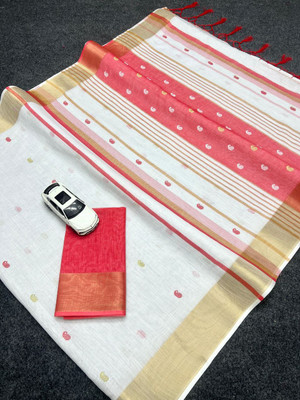 ZARISTACREATION Printed Bollywood Dupion Silk Saree(Red)
