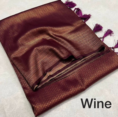 Divastri Self Design Banarasi Viscose Rayon Saree(Magenta)