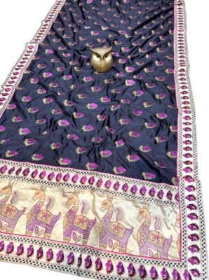 kalpana handloom Woven Tant Pure Silk Saree(Multicolor)