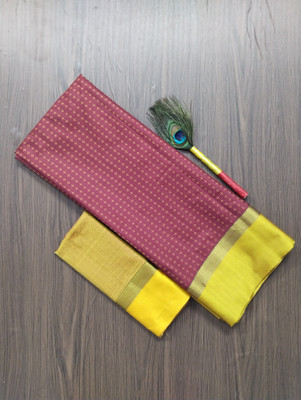 MAANVIT Self Design Daily Wear Pure Silk, Art Silk Saree(Maroon)