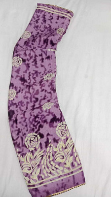 HouseOfCommon Printed Bollywood Georgette Saree(Purple)