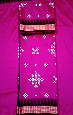 Shadan mart Embroidered Sambalpuri Handloom Art Silk Saree(Multicolor)