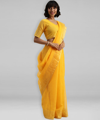 Divastri Printed Bollywood Art Silk Saree(Yellow)