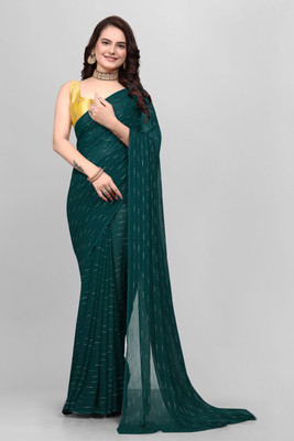 Triveni Fab Self Design Daily Wear Viscose Rayon Saree(Light Green)
