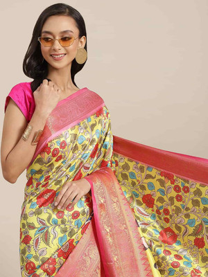 Divastri Digital Print Banarasi Art Silk Saree(Multicolor)