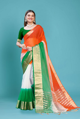 Aarunika BS Digital Print Bollywood Art Silk Saree(Multicolor)