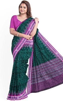 JAYANTI HANDLOOOMS Self Design Handloom Pure Cotton Saree(Green)