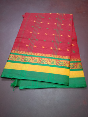 Aishani tant saree ghar Self Design Tant Pure Cotton Saree(Blue)
