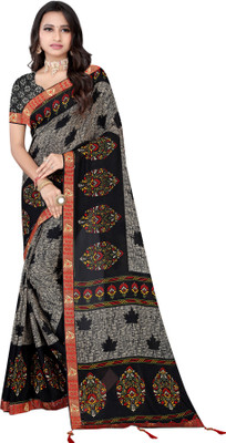 Leelavati Embroidered Bollywood Georgette Saree(Black, Grey)