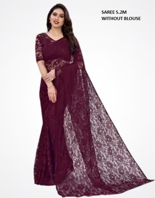 Suali Embroidered Bollywood Net Saree(Multicolor)