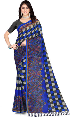 Leelavati Embroidered Bollywood Georgette Saree(Multicolor)