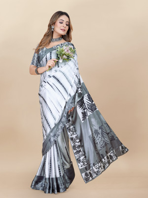 Caoimhe Self Design Bollywood Crepe Saree(Multicolor)