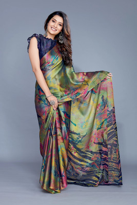 MIRCHI FASHION Printed Daily Wear Chiffon, Georgette Saree(Multicolor)