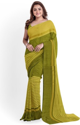 Suntex Self Design Daily Wear Cotton Silk Saree(Yellow)