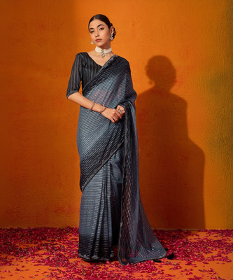 Sareemall Embellished Bollywood Chiffon Saree(Grey)
