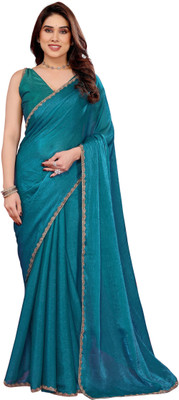 Dgdesigner Solid/Plain Bollywood Chiffon Saree(Cream)