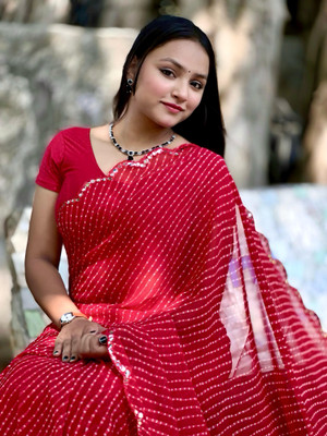 S.R.TEXTILES Self Design Bollywood Georgette Saree(Multicolor)