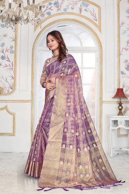 Aarunika SBT Solid/Plain Bollywood Organza Saree(Light Blue)