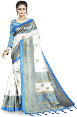 HouseOfCommon Printed, Woven Bhagalpuri Art Silk Saree(Multicolor)
