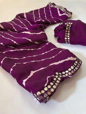 Gyavali Self Design Bollywood Crepe Saree(Multicolor)