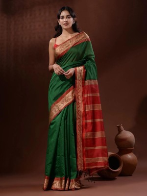 Anjali textile Printed Bollywood Pure Cotton Saree(Multicolor)