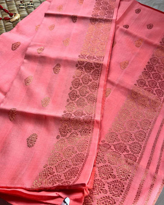 Garbguru Woven Mekhela Chador Pure Cotton Saree(Multicolor)