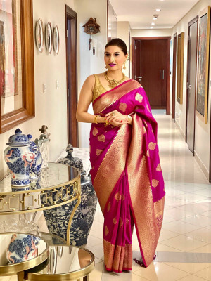 ANUVRATA Jacquard Printed Blouse Material