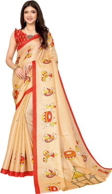 Priyashi Self Design Bollywood Art Silk Saree(Gold)