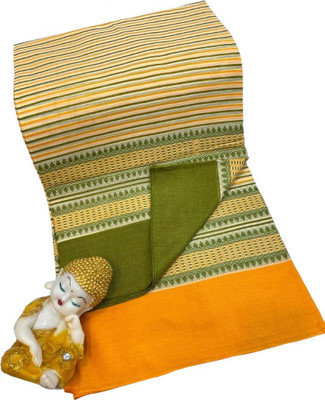 kalpana handloom Striped Handloom Pure Cotton Saree(Multicolor)