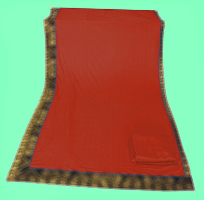 HNC Retail Self Design Bollywood Chiffon, Georgette Saree(Orange)