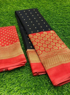 S.R.TEXTILES Printed Bollywood Art Silk Saree(Multicolor)