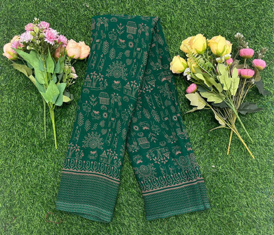 SISA ENTERPRIZE Printed Daily Wear Georgette Saree(Multicolor)