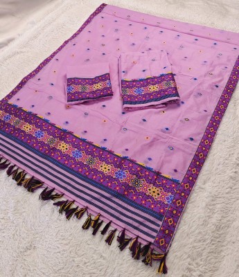 Skiran's Woven Mekhela Chador Cotton Blend Saree(Multicolor)