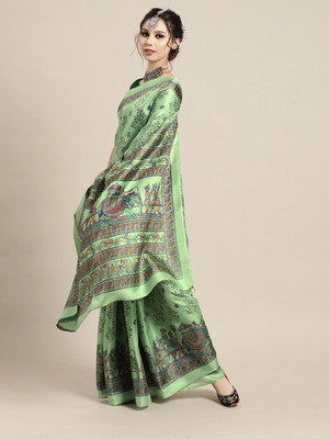 Divastri Self Design Bollywood Georgette Saree(Light Green)