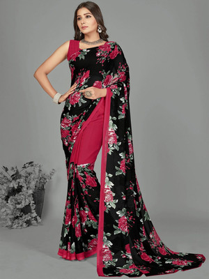 Moda Rapido Printed Daily Wear Georgette Saree(Red)