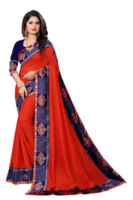 HouseOfCommon Self Design Bollywood Georgette Saree(Red)