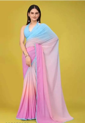 Ringtonfashion Printed Daily Wear Georgette Saree(Multicolor)