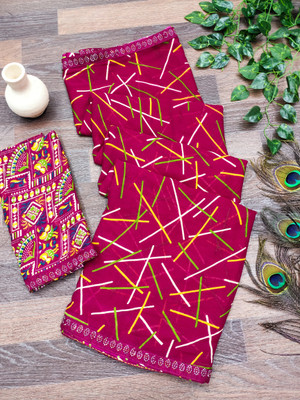 Anand Sarees Printed Bollywood Georgette Saree(Pink)