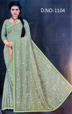 Pallu Patola Printed Banarasi Pure Silk Saree(Green)