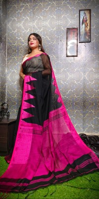 SAMIR PAL SAREES Self Design Chanderi Cotton Silk Saree(Multicolor)