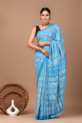 CRAFTWELL Self Design Handloom Pure Cotton Saree(Multicolor)